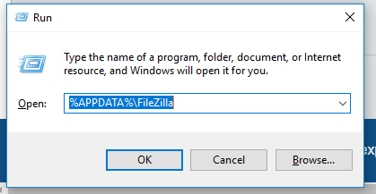 Filezilla delete specific Quiconnect entries